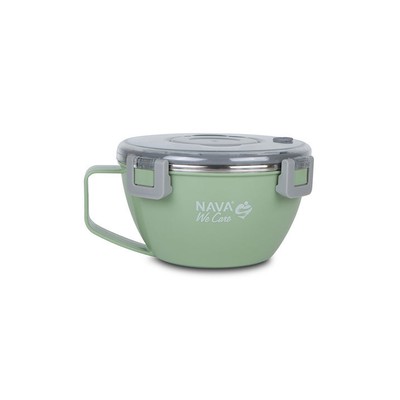 NAVA Δοχείο Φαγητού Θερμός- Ανοξείδωτο Στρογγυλό We Care Σε Πράσινο Χρώμα 850ml (10-262-013)