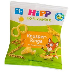 HIPP Τραγανά τυροδαχτυλίδια με ελαφριά γεύση τυριο