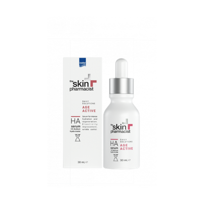 THE SKIN PHARMACIST Age Active HA Serum Intensive Hydration & Regeneration Face Serum For Elasticity & Wrinkle Fighting 30ml