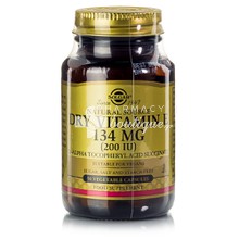 Solgar DRY Vitamin E 200 IU, 50 veg. caps