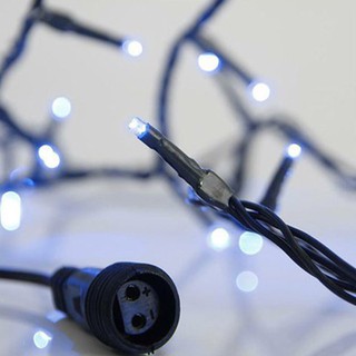 Christmas Lights String LED Blue with Green Wire I