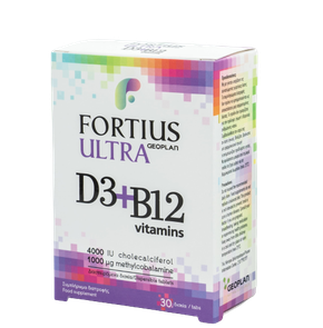 Fortius Ultra 1000mg D3 & B12 Vitamins 4000IU-Συμπ