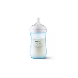 Philips Avent Natural Response Plastic Baby Bottle 1+ Months Blue 260ml
