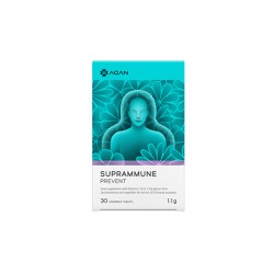 Agan Suprammune Prevent Dietary Supplement For Strengthening Defense To Prevent & Treat Cold & Flu 30 Tablets