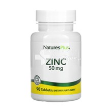 Natures Plus Zinc 50mg - Ψευδάργυρος, 90 tabs