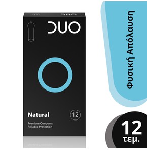 Duo Natural Condoms Normal, 12 pieces