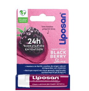 Liposan Black Berry Shine Στικ Χειλιών με Άρωμα Βα
