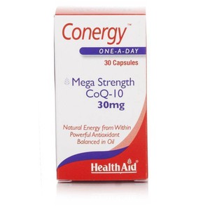 Health Aid Conergy Mega Strength CoQ-10 30mg 30 Ca