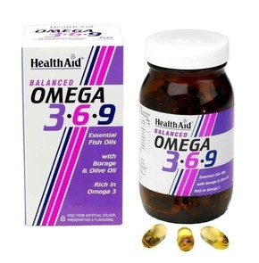 Health Aid Omega 3-6-9 Essentials Fish Oils with B