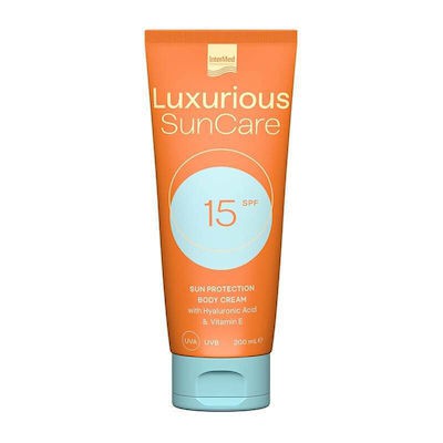 LUXURIOUS Sun Care Sun Protection Body Cream SPF15 Αντηλιακή Κρέμα Σώματος 200ml