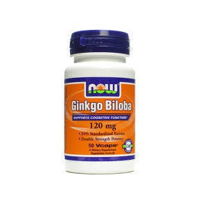 Now Foods Ginkgo Biloba 120 mg - 50 Vcaps®