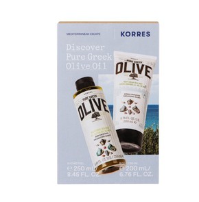 Korres Mediterranean Escape Set Olive Shower Gel, 