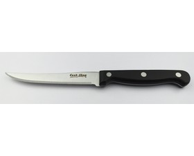 Cook-Shop Μαχαίρι Λαχανικών με Μαύρη Λαβή και Ανοξείδωτη Λεπίδα 11cm