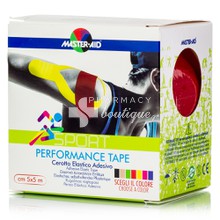 Master Aid Sport Performance Tape - Κόκκινη, 5cm x 5m