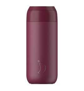 CHILLYS SERIES 2 COFFEE CUP PLUM RED 500ML