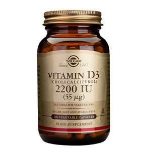 Solgar Vitamin D3 2200IU 100 Capsules