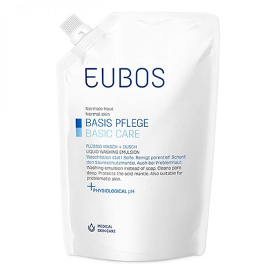 EUBOS Basic Skin Care Blue Liquid Washing Emulsion Spare part 400ml