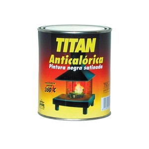 Χρώμα Υψηλής Θερμοκρασίας Μαύρο - Anticalorica Negra TITAN Χρώμα Υψηλής Θερμοκρασίας Μαύρο - Anticalorica Negra TITAN