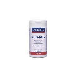 Lamberts Multi Max Πολυβιταμινούχος Φόρμουλα Για Υποστήριξη & Τόνωση Του Οργανισμού Για Ηλικίες Άνω Των 50 Ετών 60 ταμπλέτες