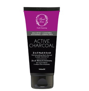 Fresh Line Active Charcoal 2in1 Mask & Scrub, 100m