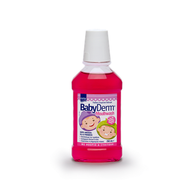 INTERMED Babyderm Baby Mouthwash With Chewing Gum Flavor 250ml