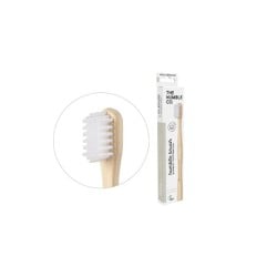 The Humble Co. Toothbrush Bamboo Adult Sensitive Λευκή Οδοντόβουρτσα Ενηλίκων Για Ευαίσθητα Δόντια & Ούλα 1 τεμάχιο
