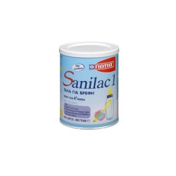 Γιώτης Sanilac 1 Γάλα Για Βρέφη Μέχρι Τον 6ο Μήνα Σε Σκόνη 400gr