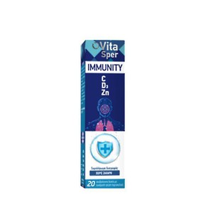 Vita Sper Immunity C,D3 & Zinc, 20 Effervescent Ta