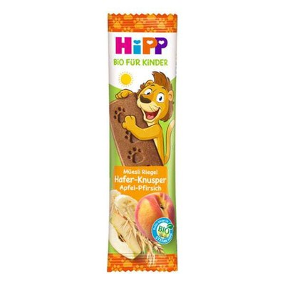 HIPP Bio Παιδική Μπάρα Δημητριακών Βρώμη-Μήλο-Ροδάκινο Από 1 Ετών 20g