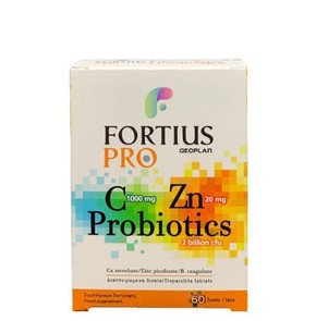 Fortius Pro Probiotics Vitamin C 1000mg & Zinc 20m