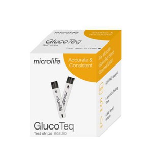 Microlife GlucoTeq BGS 200 Blood Glucose Strips, 5