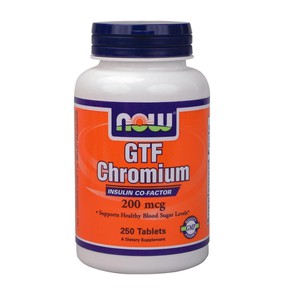 GTF Chromium 200 mcg Yeast Free 250 Tablets