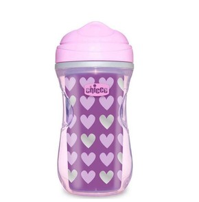 Chicco Active Cup with Purple Hearts for Girl 14m+
