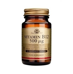 Solgar Vitamin B-12 500μg 50 Vegetable Capsules
