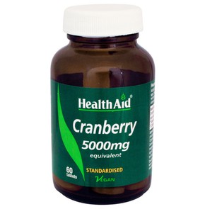 Health Aid Cranberry 5000mg 60 Tablets