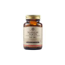 Solgar No Flush Niacin 500mg Dietary Supplement That Contributes To The Good Functioning Of The Circulatory System 50 Herbal Capsules