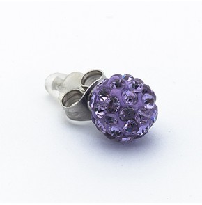 Borghetti Pharma Hypoallergenic Earrings Purple Bu