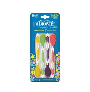 Dr Brown's Spoons for Food Soft 4+, 4 Items