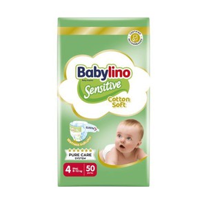 Babylino Sensitive Cotton Soft No4 (8-13 Kg), 50pc