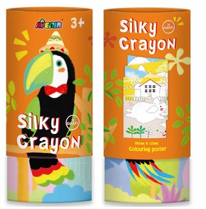 Avenirkids Silky Crayons Toucan Σετ Ζωγραφικής, 12