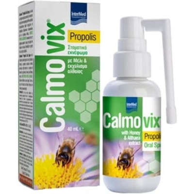 CALMOVIX Propolis Oral Spray Σπρέι Με Πρόπολη Μέλι & Εκχύλισμα Αλθαίας Για Την Ανακούφιση Του Πονόλαιμου 40ml