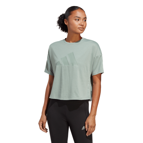 adidas women train icons 3 bar logo t-shirt (HS234