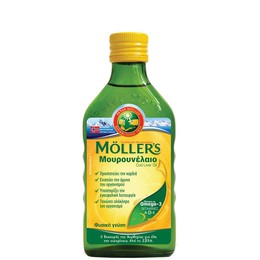 Moller's Μουρουνέλαιο Natural Παραδοσιακό Μουρουνέλαιο σε Υγρή Μορφή με την Κλασσική Γεύση του Μουρουνέλαιου, 250ml