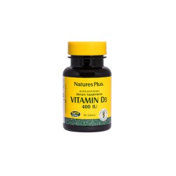 Natures Plus Vitamin D 400 I.U. Vitamin D Dietary Supplement For The Good Functioning Of The Nervous System 90 tablets
