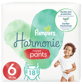 Pampers Harmonie Pants, Size. 6 (15kg+) - 18 Pants