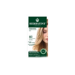 Herbatint Permanent Haircolor Gel 8D Herbal Hair Dye Light Blonde 150ml
