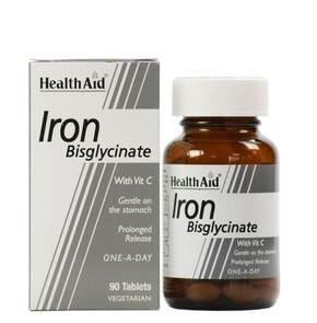 Health Aid Iron  Bisglycinate with Vit C Gentle on