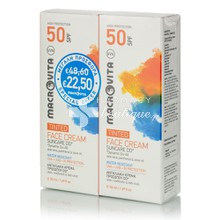 Macrovita Σετ Face Cream Suncare Tinted SPF50 (1+1 Δώρο), 2 x 50ml