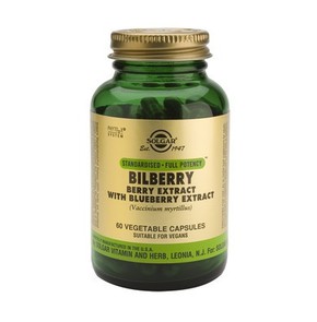 Solgar Bilberry Berry Extract 60 Vegetable Capsule