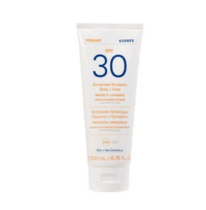Korres Yoghurt Face & Body Sunscreen Emulsion SPF3